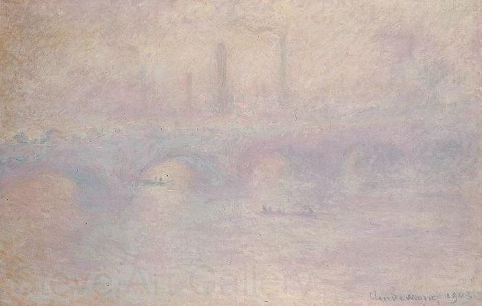 Claude Monet Waterloo Bridge Norge oil painting art